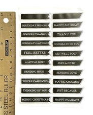 Clear rubber stamps Words