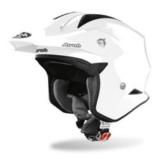 Airoh TRR Trials Helmet - White Gloss Urban Jet Open Face Motorcycle Bike Helmet