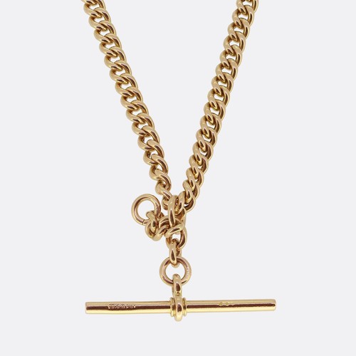 Antique 15ct gold albert chain - antique,