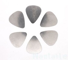 6 Stainless Steel Guitar Picks
