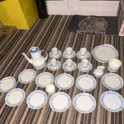 Royal doulton blue - blue, white
