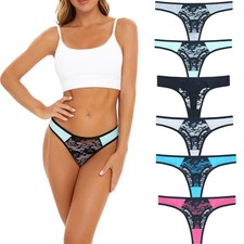 6 Pack Womens Cotton G-string