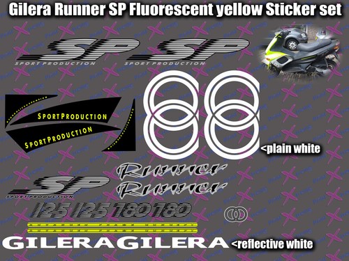 Gilera runner stickers - gilera, sp