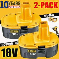 2X 5.5AH 18V Ni-MH Battery For Dewalt DW938 DW960 DC988 DC618 DC385 DC9096 drill