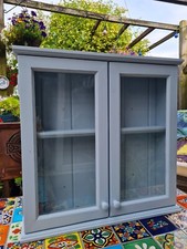 Pretty GLAZED wooden bathroom /kitchen WALL cabinet SOLID PINE RECLAIMED WOOD 