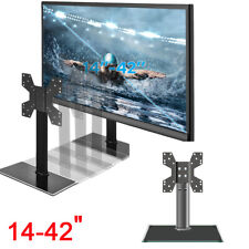 Universal Table Top TV Stand 4 Level Height Adjustable for 14 to 42 inch TVs