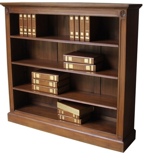 Solid mahogany bookcase - mahogany,