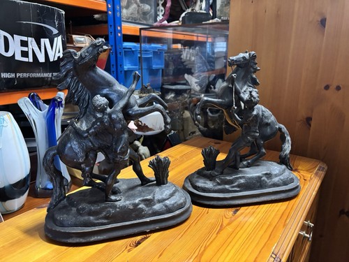 Spelter marley horses - spelter,