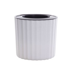  Round Plastic Planter Self-watering Plant Pot Indoor Garden Stylish Foolproof