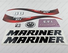 Mariner 60 hp Four Stroke EFI outboard engine decals sticker set reproduction
