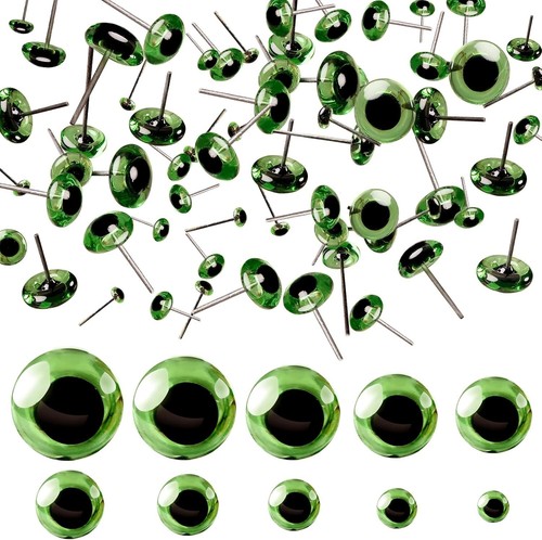 Glass eyes 100pcs brown - glass,