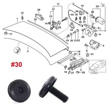 FIT BMW CAR SIDE SKIRT & SILL MOULDING FASTENER TORX BOLT/FLANGED NUT TRIM CLIPS