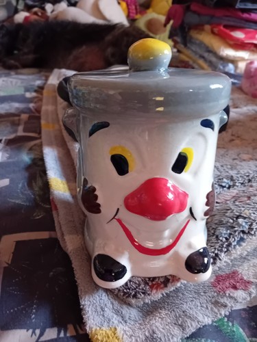 Vintage ceramic dusty bin - ceramic,