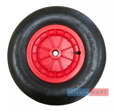 Dinghy Launch Trolley Wheel Pneumatic Boat Trailer 1 Inch Centre Hole Red 400x8