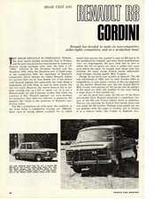 1965 RENAULT R8 GORDINI ~