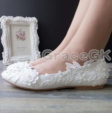 Lace flowers white ivory