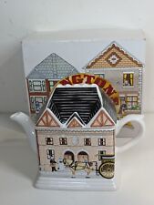 1993 Ringtons Wade Ceramics 1920's Collectors Teapot House & Horse Cart 