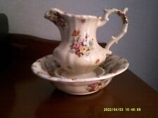 Victorian/Vintage Style Wash Bowl, Soap Dish/Jug Set Used, Lovely detail to Jug
