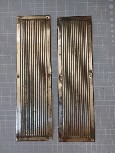 Pair antique lines reeded - lines,