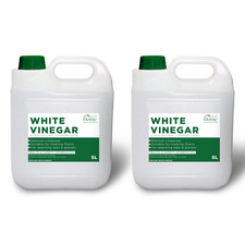 2x 5L White Vinegar Distilled for Glass Cleaning Cooking Pickling Stain Remover