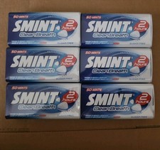 SMINT PEPPERMINT SUGARFREE TINS.6 packx35gm.50 MINTS IN EACH.CLEAN Breath.BB5/27