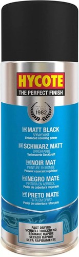 Matt black spray paint hycote - matt,