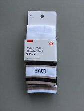 2 Pairs Lululemon Crew Cotton Socks Unisex 🌞 FREE UK P&P for 5