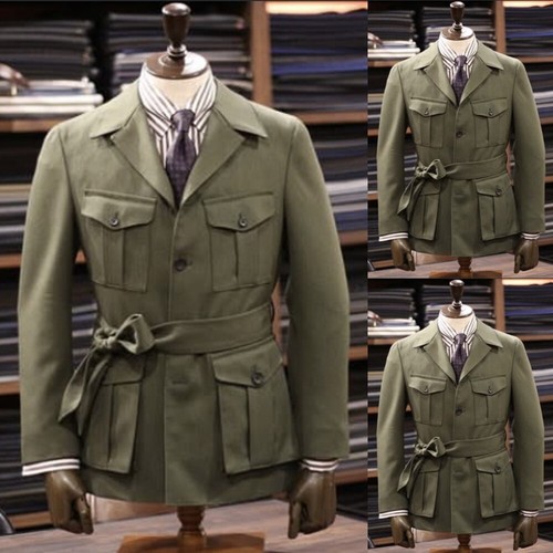 Army green men suit - green,