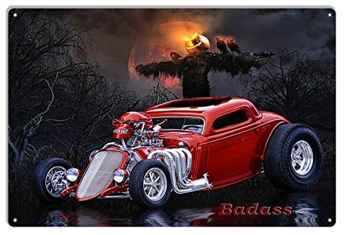 Red rat rod hot - rod, badass
