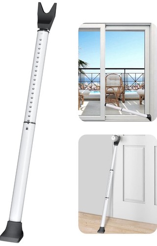 White door security bar - security,