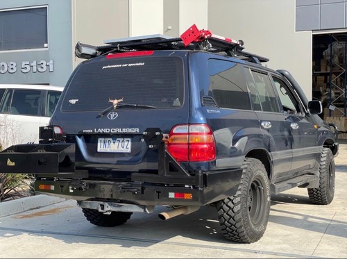 Rear steel bumper - for, toyota