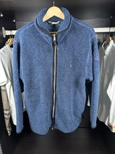 Wynnster Mens Navy Blue Size Small S Fleece Full Zip Outdoor Jacket Hiking Pile