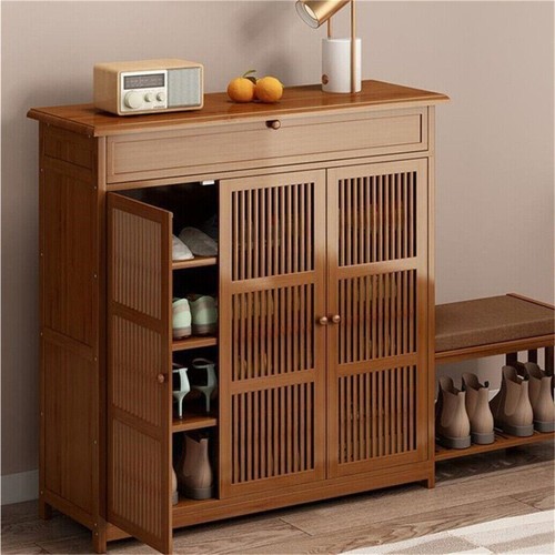 Farmhouse shoe storage - storage, cabinet