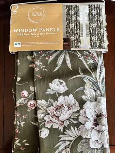 Nwt moss willow pc curtain - 2,