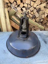 Vintage Industrial Blue Enamel Light Shade