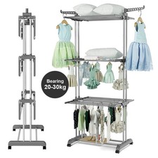 4 Tier Heavy Duty Clothes Airer Dryer Laundry Horse Drying Rack Indoor Outdoor