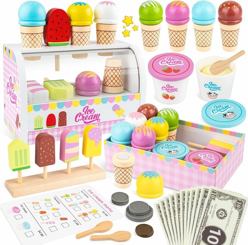 Wooden ice cream toy - ice, play