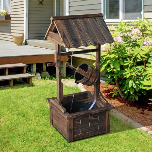 Wishing well wooden outdoor - well,