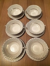 John Maddock & Sons Ltd Royal Ivory 5" Soup Bowls 1940s