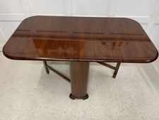 Rare Vintage Art Deco Beautility Wallnut Dropleaf Extending Dining Table 147cm