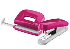 Novus Pink Stapler and Hole