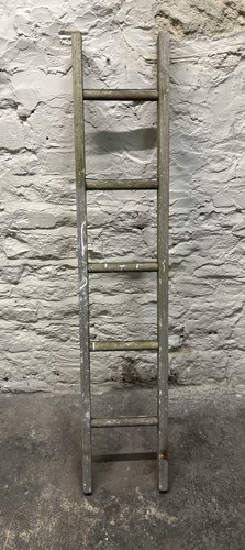 Vintage wooden leaning ladder - vintage,