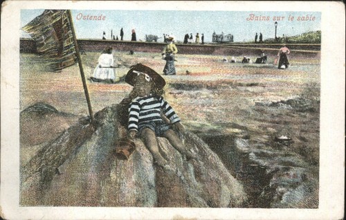 Vintage ostende bains sur - sur, le