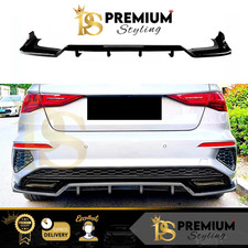 Audi S3 A3 S Line Diffuser 8Y Saloon Rear Lip Valance 2020+ Body Kit Bumper Lip
