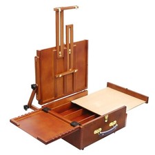MEEDEN Artist Pochade Box -Portable Sketch Easel Box with Storage Tabletop Easel