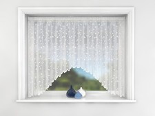 Ellie White Jardiniere net curtain in 15  sizes,  Ready to Hang 