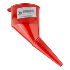 Red Plastic Funnel with Filter