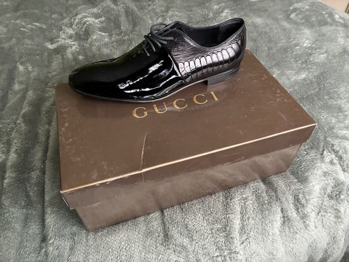 Gucci black patent men - gucci,
