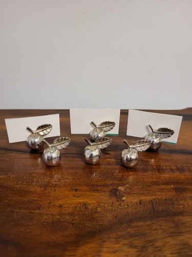 Vintage silver plated apple - silver,
