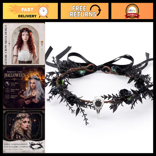 Gothic black elf - black, raven